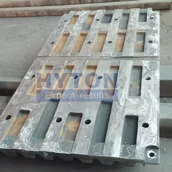 Piezas de desgaste de la trituradora de mandíbula de Telsmith Jci Kpi del traje de la placa de mandíbula del acero de alto manganeso Mn18cr2